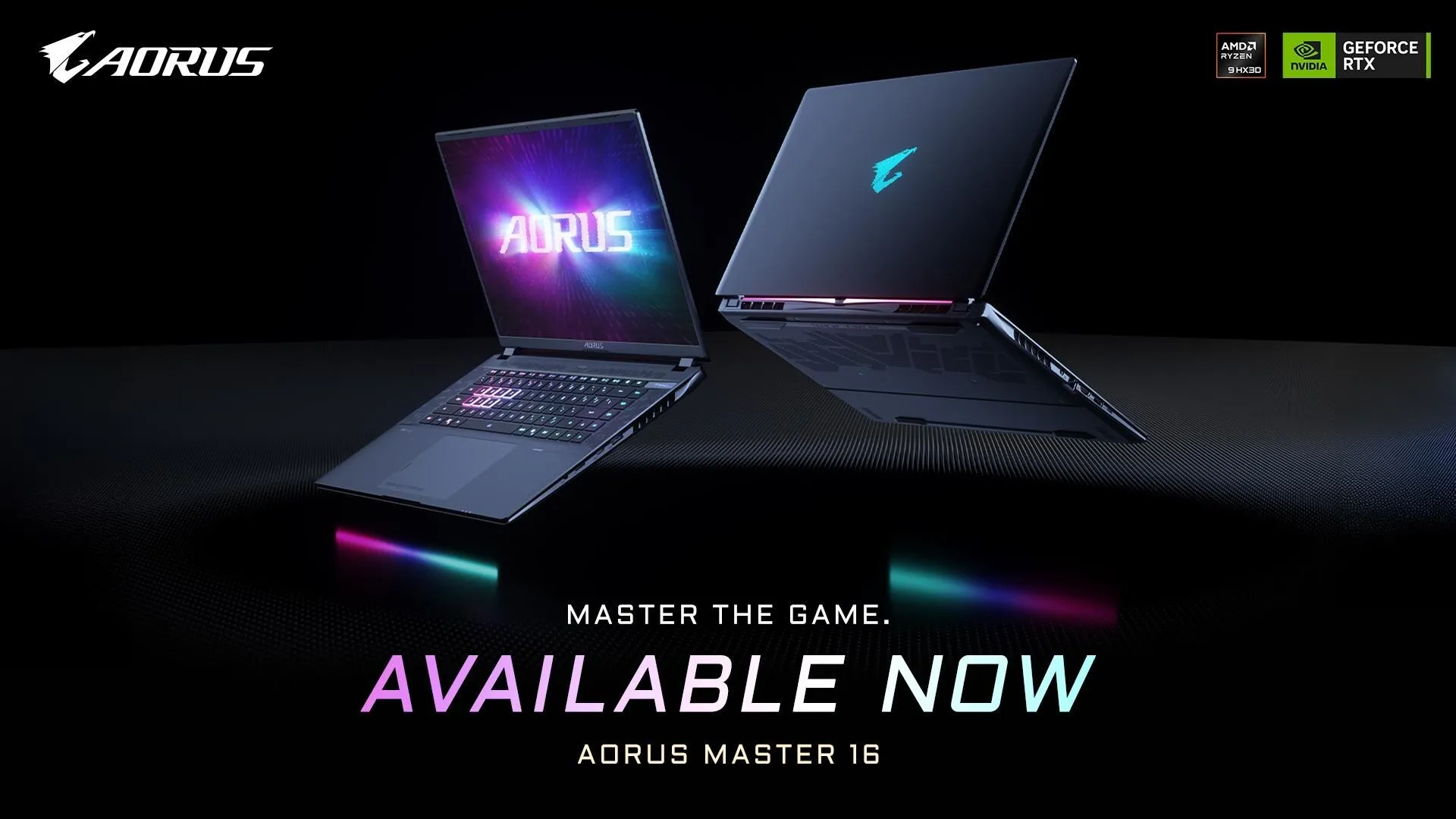 GIGABYTE Announces AORUS MASTER 16 Now Available, Built for AI-Powered Performance and Immersive Play