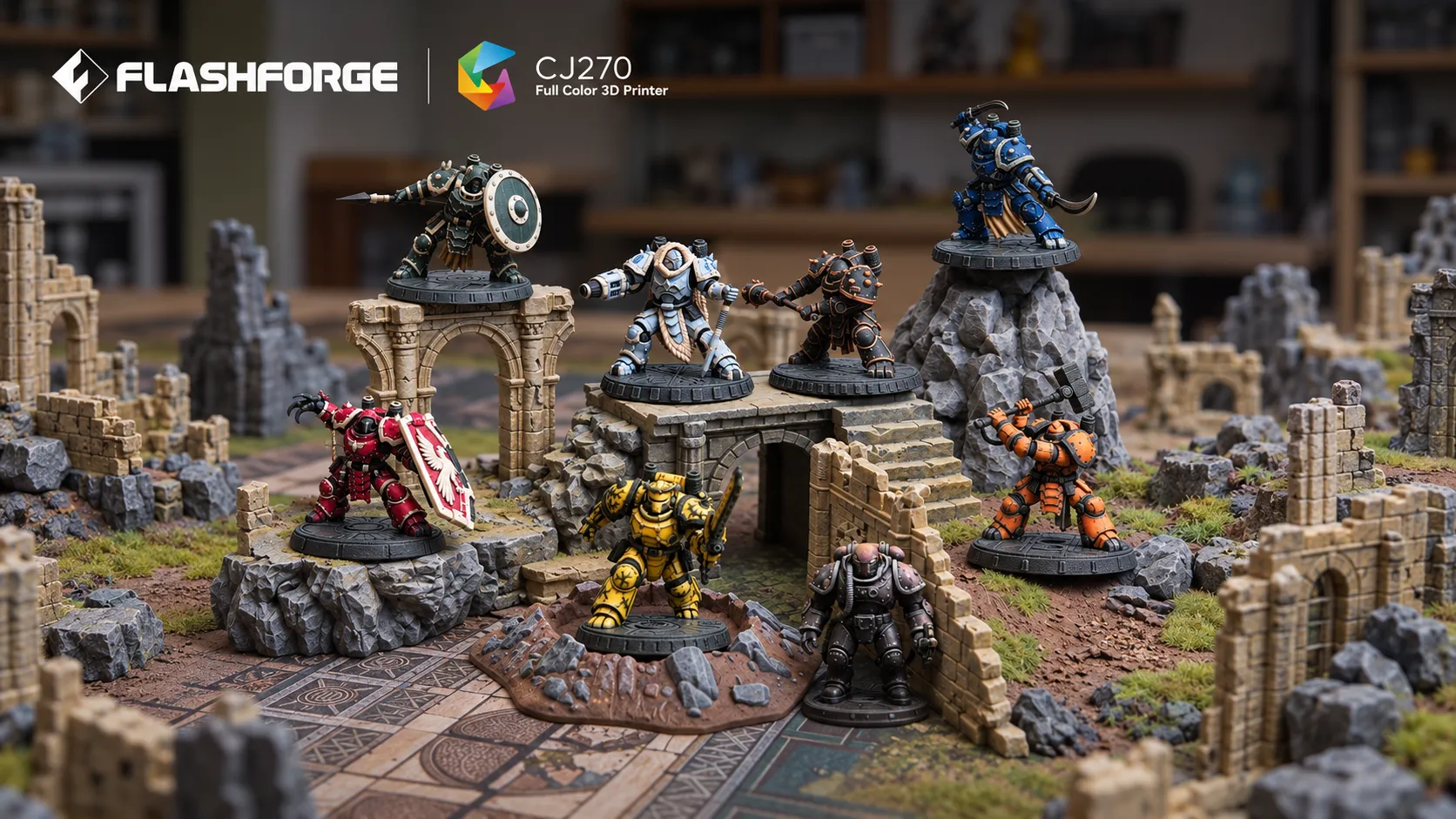 Flashforge CJ270 Brings Full-Color 3D Printing to Tabletop Miniatures, Collectibles and Custom Figures